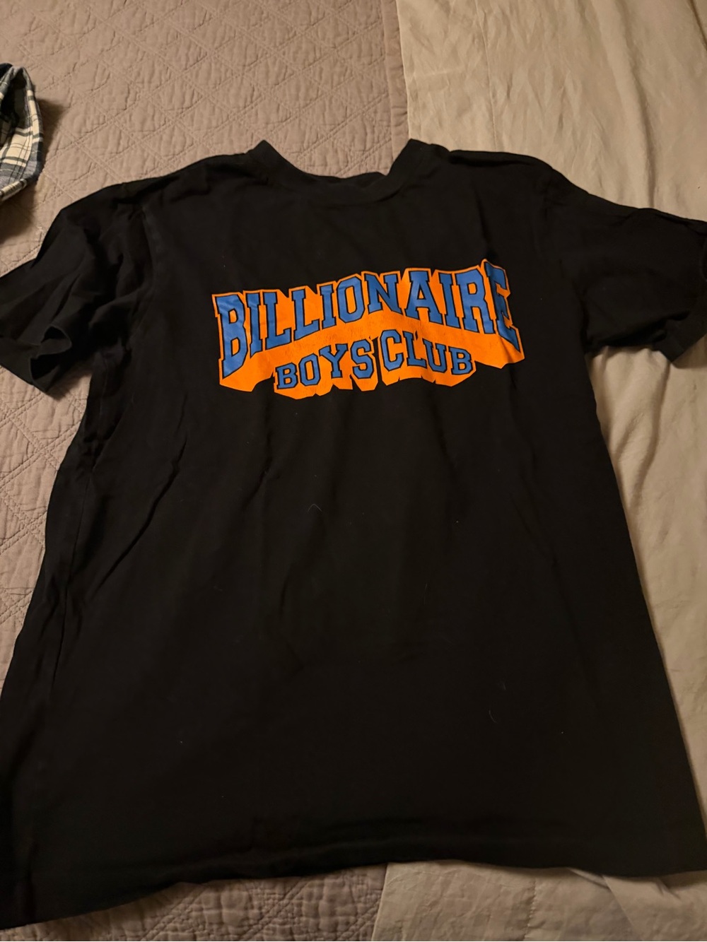 Billionaire Boys Club Black Tee with Orange and Blue Logo